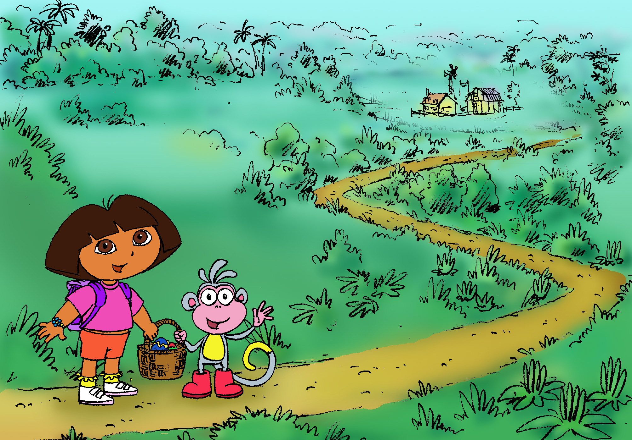 Dora Egg Hunt Watch Cartoon